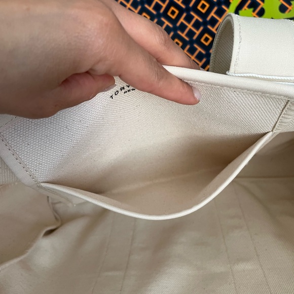 New✨ tory burch canvas large tote shoulder bag 156476 - Picture 7 of 14